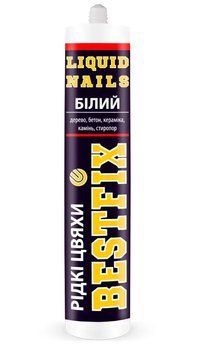 Клей BESTFIX акриловий монтажний  300 ml (рідкі цвяхи) білий 07024 фото