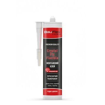 Клей BAUFLEX Strong fix flexible каучуковий  300ml прозорий 83862 фото