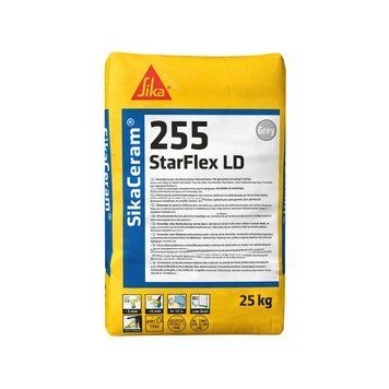 SikaCeram-255 Клей для плитки еластичний,класу C2TES1,сірий 25кг 680825 фото