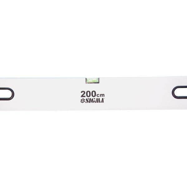 Правило-рівень 2 капсули, вертикальний і горизонтальний з ручками Profi 2000мм SIGMA 3712201 фото