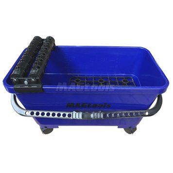 Відро MAGtools плиточника з роликами NEW синє 25л 2586 фото