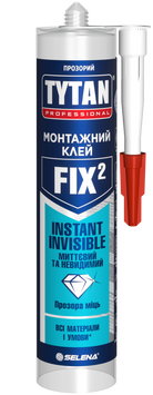 TYTAN PROFESSIONAL FIX2 Миттєвий та Невидимий Монтажний Клей 290 мл прозорий 5902120235124 фото