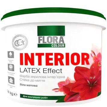 FLORA Фарба Інтер'єрна  LATEX Effect  4,2кг 4823125201314 фото