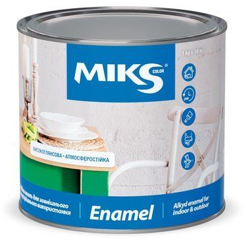 Емаль алкідна бірюзова TM "Мікs color" 2,8 кг 31063007 фото