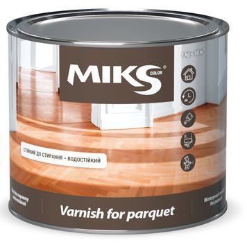 Лак для паркету глянцевий TM "Мікs color" 0,6 кг 33006103 фото