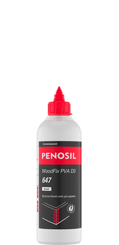 Вологостійкий клей для дерева PENOSIL WoodFix PVA D3 647 500 мл, білий H5060 фото
