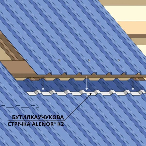 Стрічка  бутилкаучукова  Alenor К-2 сіра 15мм*25м 136757 фото